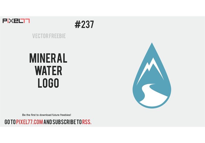 water vector mineral logo graphic freebie design 