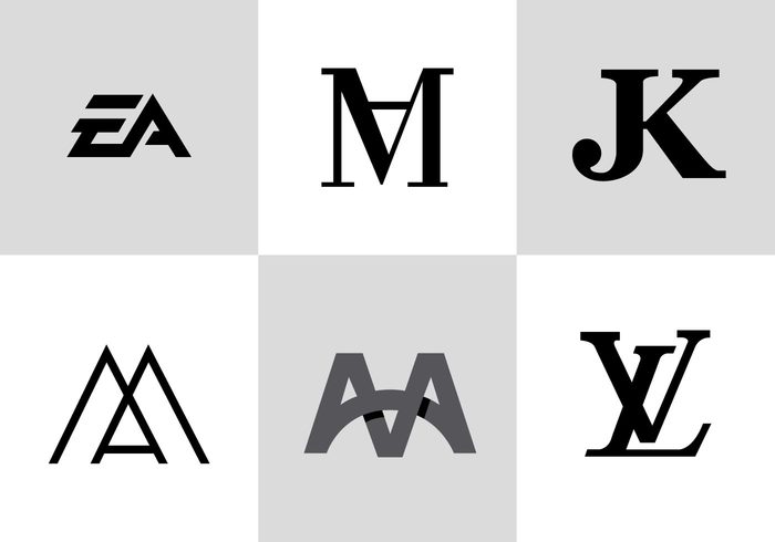 symbol signature motif monograms logo letters initials graphic design alphabet 