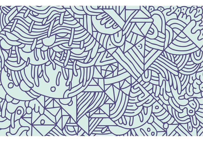 wallpaper vector shapes texture random pattern outline shapes ornamental geometric shapes geometric pattern geometric fabric decoration fabric Experimental decoration background pattern background 