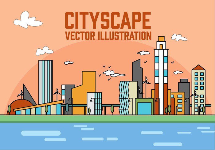 view vector urban trendy town tower style structure street skyscraper skyline sky silhouette set scene scape roof panorama morning modern Metropolis linear line landscape isolated industrial illustration house horizon home front exterior evening environment drawing downtown design day construction colorful cloud cityscape city building big banner background art architecture abstract 