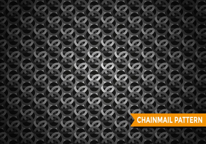 woven weaving wallpaper vector tile texture style steel ring pattern ornament monochrome interwoven intertwine illustration grey gray graphic geometric design decorative decoration close-up circle chainmail chain background abstract 