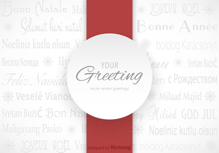 xmas winter vector typography traditional text square snowflake snow silver seasonal season ribbon retro pattern Noel Nobody multilingual merry letter languages illustration holiday greeting card greeting graphic frohes festive fest elegant design decorative decoration decor christmas celebration card bonne année background 