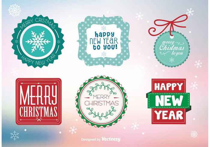 xmas vintage typography tree texture stars snowflake set santa claus sale mistletoe merry love label holiday happy greeting christmas bells banner badge 