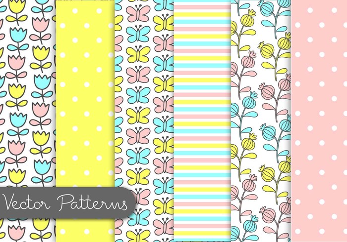 wallpaper vector patterns tulip Textile summer stylish spring seamless polka dot pattern paper set nature kids illustration girly patterns girly pattern fun flower floral flora fabric decorative decor cute cartoon butterfly butterfly background art 