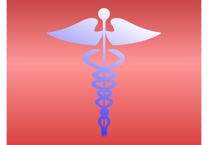 wings symbol sign Shakes pharmacy medicine Medication Medical vector hospital Healing disk Caduceus charm 