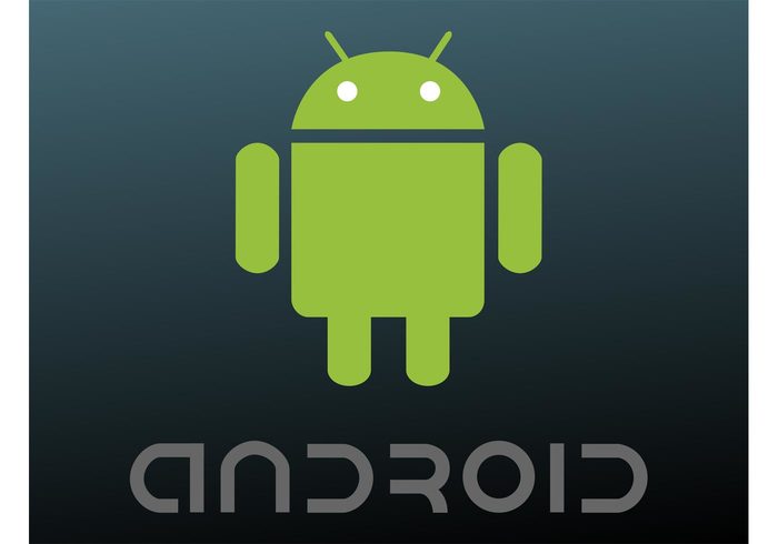 text technology tech symbol smartphones robot platform phone os operating system mobile google brand Android vector alien 