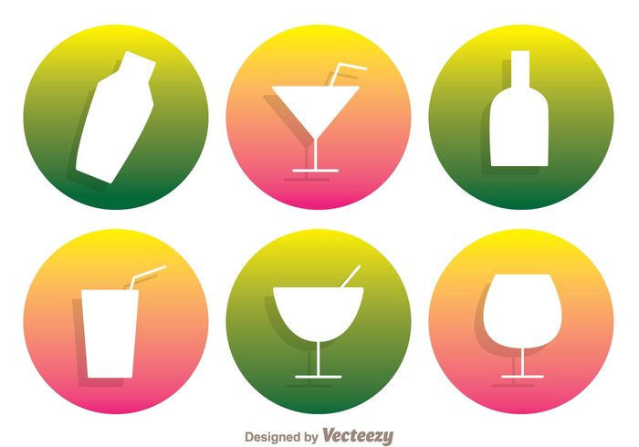 wine water silhouette shaker party martini lime fresh drink colorful cocktail shaker cocktail club circle beer 