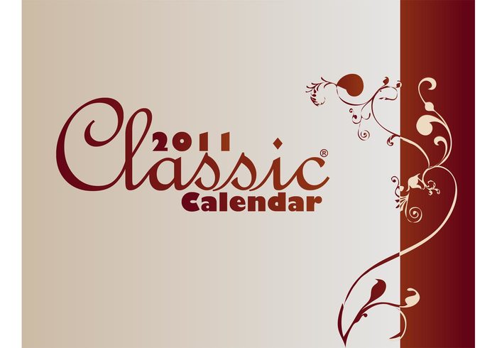 orange new year designs classic calender calendars calendar blue 2011 2010 
