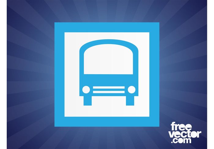 vehicle travel transport traffic symbol stylized square sign Public transport icon Commute bus 