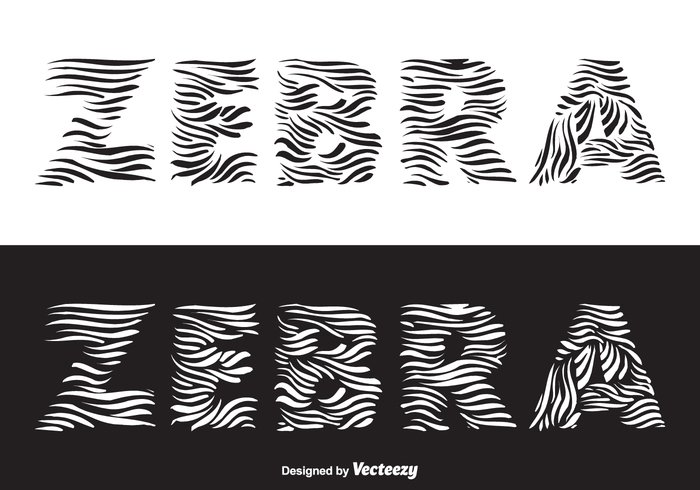 Zoo zebra word wildlife wild white vector typography striped skin Single silhouette safari print pattern nature natural mammal Lettering letras isolated image illustration font design cute cartoon camouflage black background art animal african africa abstract  