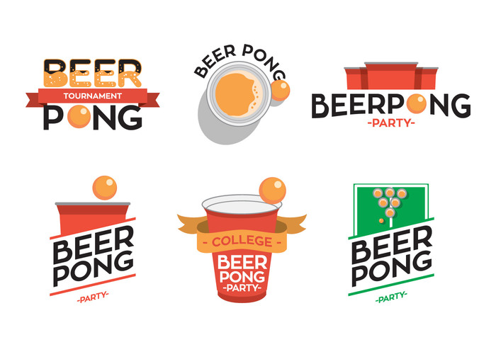 yellow typography typo red pong party laught happy green game funny fun Drunk collage beer pong beer 