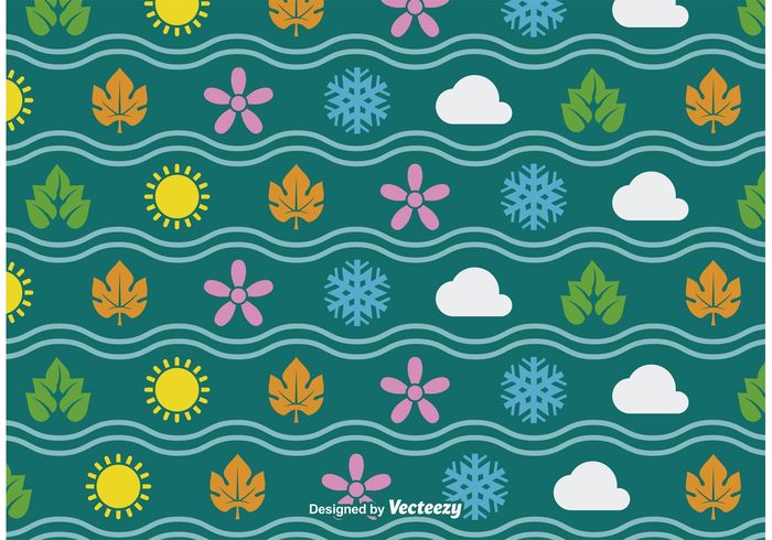 winter weather water wallpaper sun summer spring snowflake snow seasons seasonal pattern seasonal season pattern season seamless pattern nature natural maple leaf ice four seasons flower floral flake Fall environment branch background Autumnal autumn  