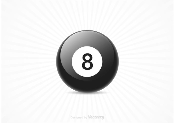 white vector table symbol sunburst starburst sport sphere snooker shiny round Recreation pool play object number Nobody magic 8 ball magic luck leisure illustration glossy game gambling fun Fortune eight ball eight cue competition black billiard ball background 8 ball 8 