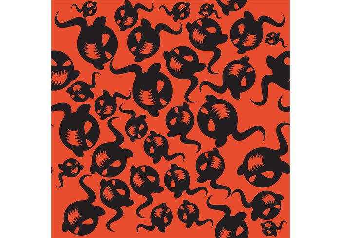 texture spooky seamless Scare pattern night monster halloween ghosts ghost background 