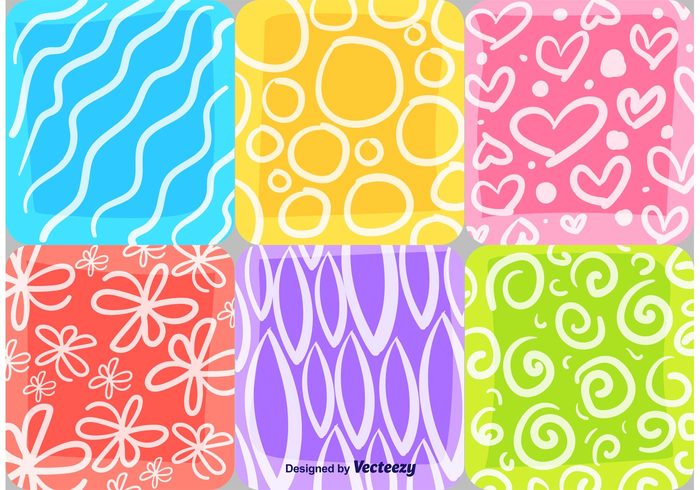 wallpaper textured texture Textile summer spring simple seamless retro pattern ornament nature modern lines hand drawn floral drawing doodle decoration bright background backdrop art 