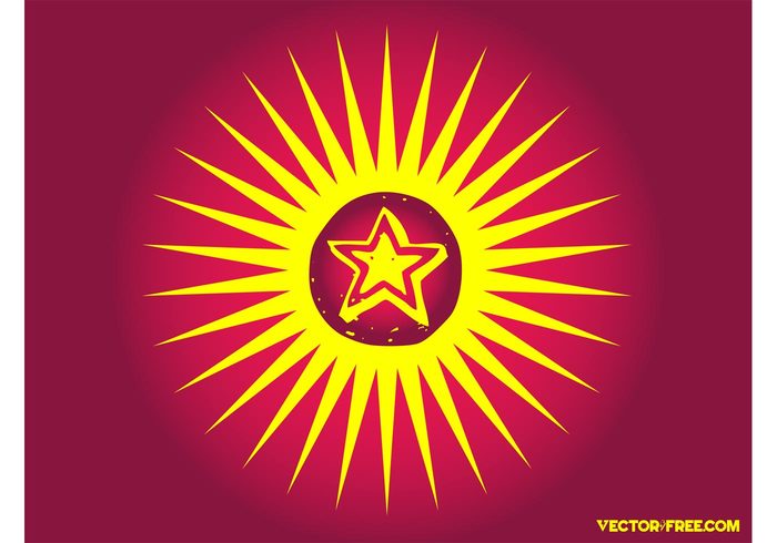 sunburst sun starburst star vector sky shining shape pop art grunge explosion Design Elements 