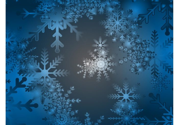 winter symmetry snow flakes snow seasons new year ice gradient frozen frost freeze cold christmas calendar blue 