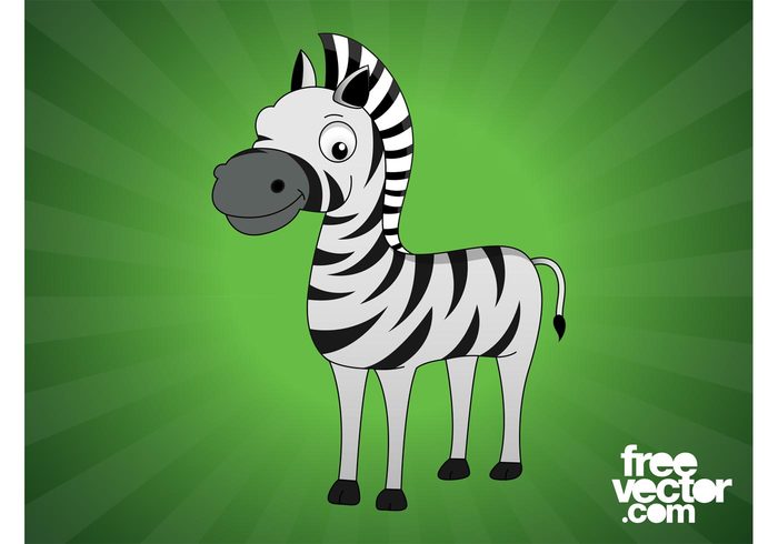 zebra Smile mascot mane happy comic character cartoon animal african africa 