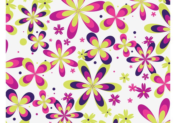 wallpaper spring shines round plants nature Flowers background flowers fabric pattern clothing circles blossom bloom 