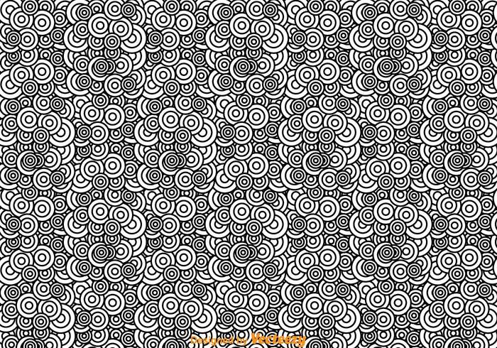 white wallpaper shape seamless pattern ornament geometric decoration Composition circle black and white patterns black and white pattern black background abstract 