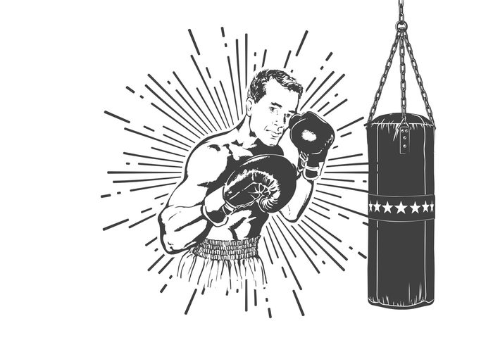 wear wallpaper vintage vector uppercut training symbol sport silhouette shot shirt ring retro punching bag Punch poster old time boxing Match martial man knockout illustration competition combat clothing Championship champion boy boxing boxer boxe background  