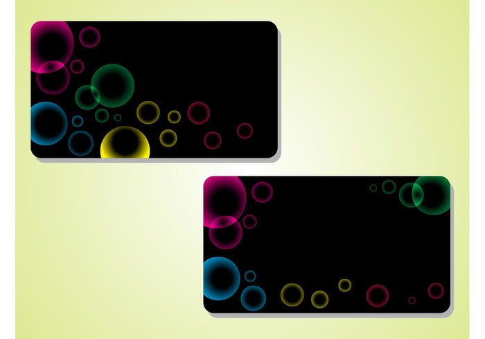 templates round Rectangles gift cards geometric shapes dots colors colorful circles business cards balloons abstract 