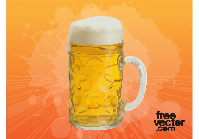 transparent Pils mug lager glass foam drinks Celebrations brim Beer vector beer 