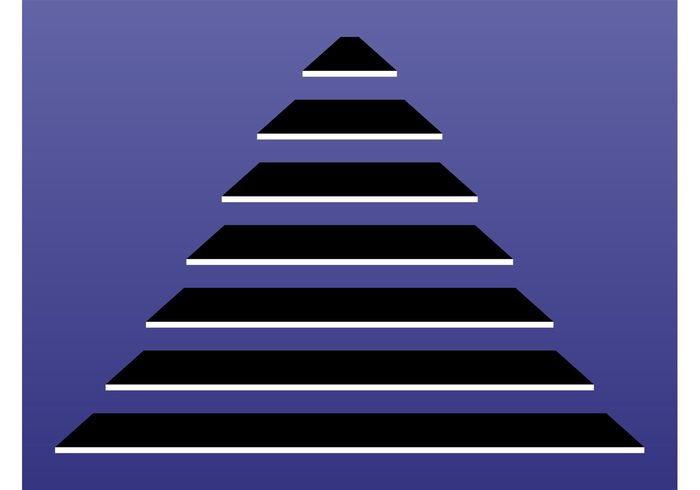 Trapezoids rectangular Quadrangles Pyramid vector Geometry geometric shapes decorative decoration christmas tree abstract 
