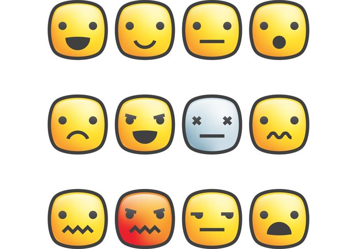 symbol smiley face smile face Smile shape sad positive negative icon head happy funny face eyes expression emotion emoticon emoji crazy comic character button Behavior animation angry 