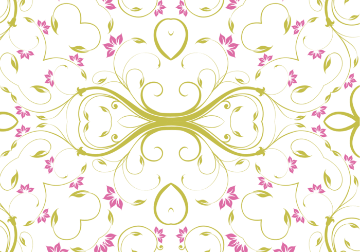 swirly swirls swirl spring-time spring seamless repeat pink and green pink pattern flower floral cute background 