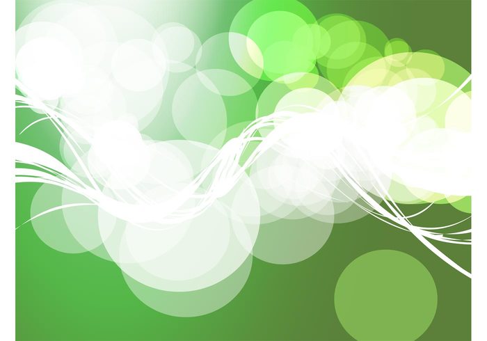 swirl ribbon rays radiant green graphics gradient glow fade dots curves circle bubbles banner abstract 
