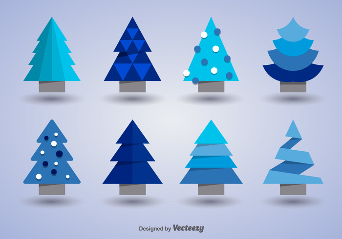 xmas winter tree snow silhouette seasonal season pine merry frost forest decorative December color collection christmas tree silhouette christmas celebration blue 