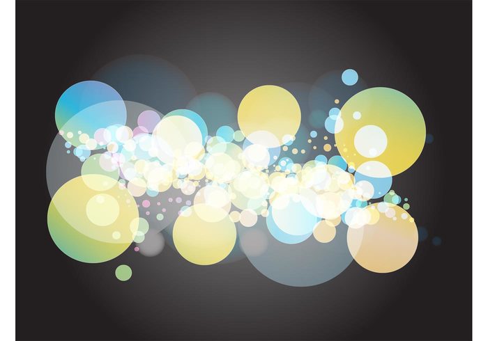transparent translucent round layout hazy geometric shapes dots Decorative element Composition circles bubble abstract 