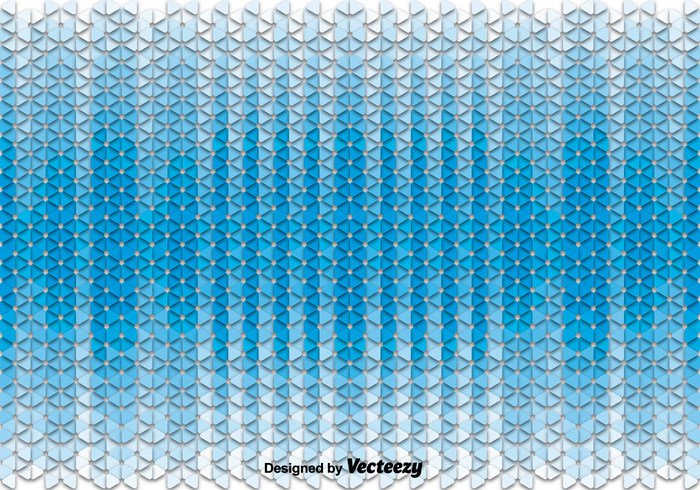 white vector triangular triangle texture technology pixel pattern mosaic graphic geometric digital diamond creative color blue background 