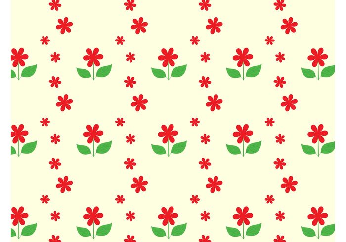 Textile swatch seamless repeating print plants petals pattern nature leaves grow Flowers vector flowers floral 
