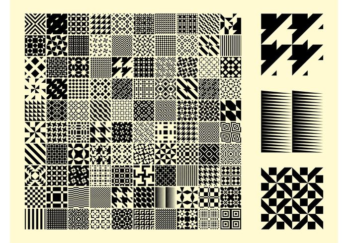 variety tile Textile square pattern pack huge Geometry Geometric Shape fashion fabric decorative decoration 