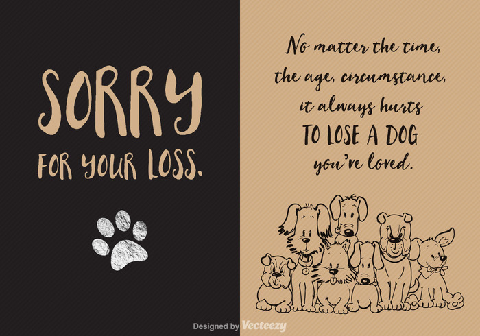 typography text sympathy sorry for your loss Sorry silver remembrance pet paw Mourning (as in Sorry For your Loss) type of designs mourning mourn Loss Lettering hand drawn Foil dogs dog death card 