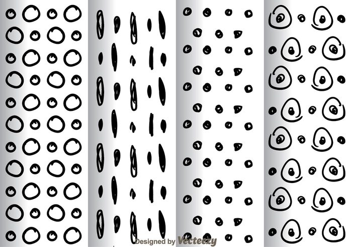 wallpaper sketch shape seamless polka dot pattern pattern draw dot pattern dot doodle decoration curve circle black background abstract 