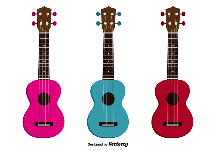 vintage ukulele set ukulele symbol strings sound small guitar small sketch red play music play musician musical music instrument music instrument icon hole hawaii guitar graphic Design Elements design cute colorful blue band 