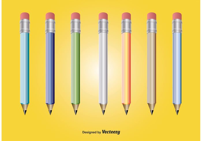 yellow pencil writing vector pencils vector symbol purple pencil pencils pencil vector pencil icon pencil office object isolated illustration icons icon green pencil element education design creativity blue pencil 