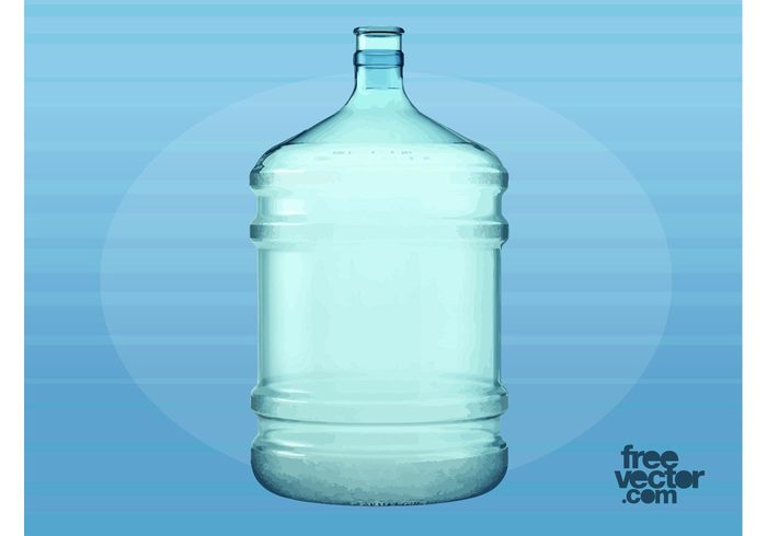 water bottle water plastic Neck mineral water liquid jug drink bottled water blank beverage 