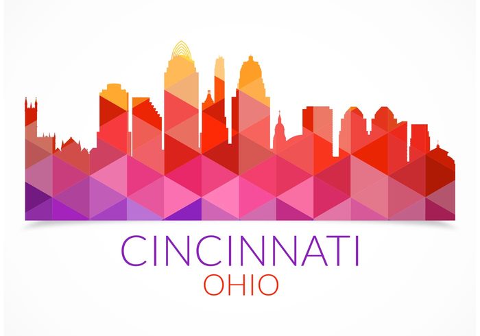 triangle town texture text technology structure skyscrapers silhouette shapes Place pattern ohio mosaics megalopolis live life isolated Idea Geometry geometric District design Copy-space concept color cityscape city silhouette city scape City life city buildings city cincinnati skyline vector cincinnati center buildings Big city banner background artwork art area Abstraction abstract 