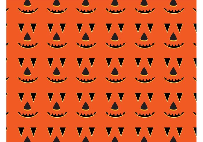 trick-or-treat Textile seamless scary repeating pumpkin pattern October jack o' lantern halloween 