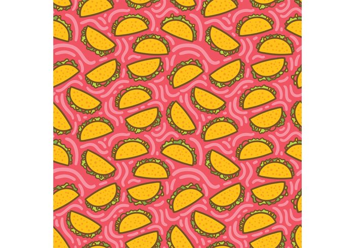 yummy taco wallpaper taco pattern taco background taco seamless pattern mexico mexican food mexican lunch free food pattern food eat dinner chicken taco beef taco background 