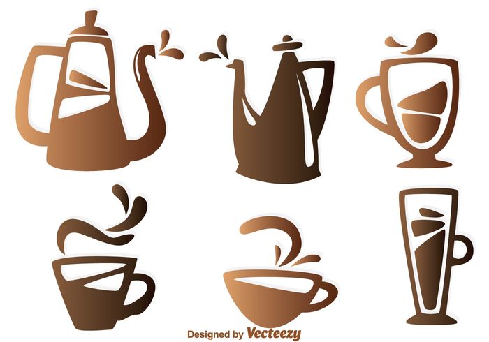 utensil silhouette shape retro pot mug mocha line latte hot glass espresso coffee cafeine cafe Blend arabic coffee pots arabic coffee pot arabic 