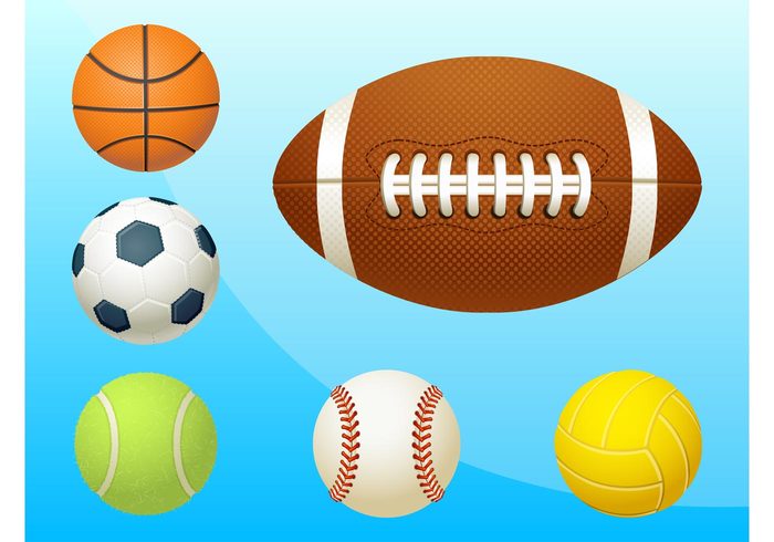 volleyball tennis rugby realistic play Match icons game football basketball baseball balls Ball vectors Ball graphics 