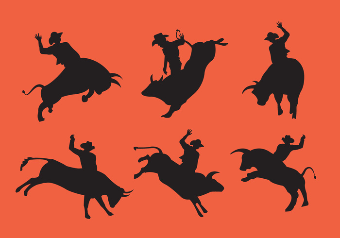 wild western west texas sport silhouette rope rodeo riding rider ride ranch Lasso illustration horse hat fighting farm extreme danger cowboy cow competition cattle bull rider bull black background art animal action  