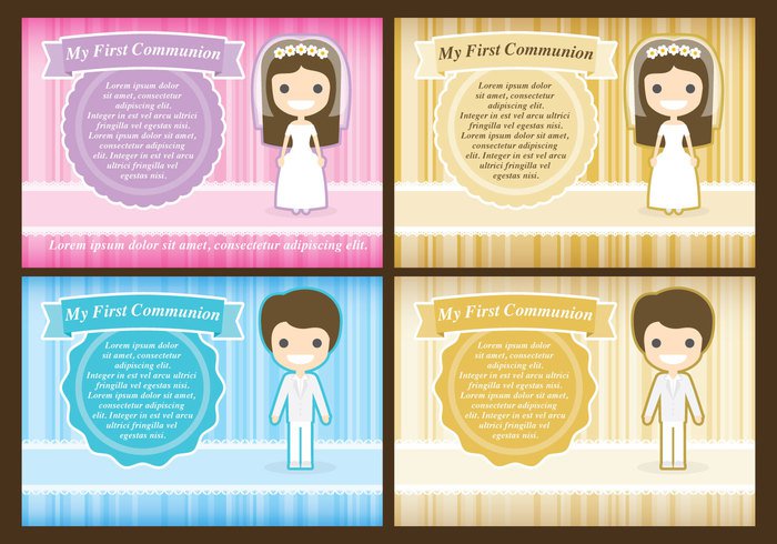 vector template symbolic symbol Smile Single sign Ritual ribbon reminder religion my kids invitation image illustration icon holy graphic girl first design confirmation communion church Christianity christening catholic card belief background 