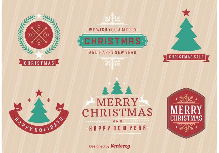 year xmas winter vintage sticker snowflake sign set santa claus retro new merry label holiday happy greeting gift frame christmas celebration card banner badge advertising 