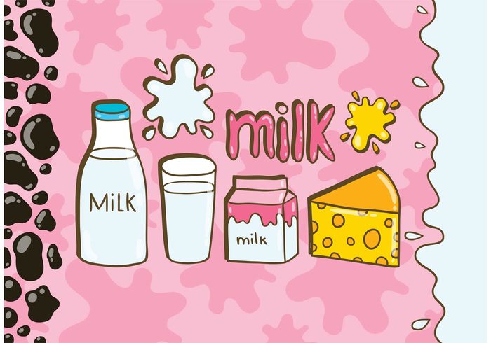 splash milk vector milk Healthy health Food vector food drink cows milk cow cheese cartoon cheese bottle beverage 